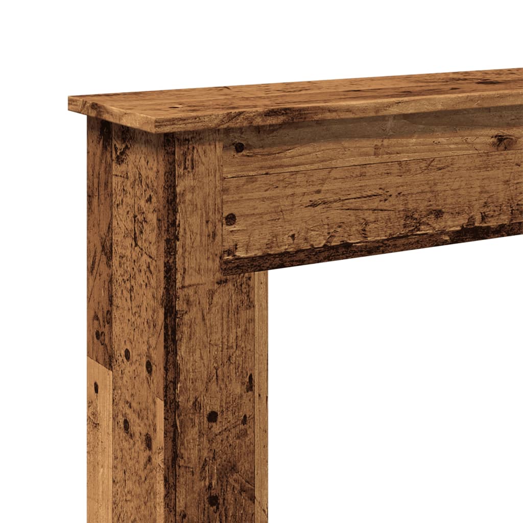 vidaXL Mască de șemineu, lemn vechi, 75x20x87,5 cm, lemn prelucrat vidaXL Mască de șemineu, lemn vechi, 75x20x87,5 cm, lemn prelucrat