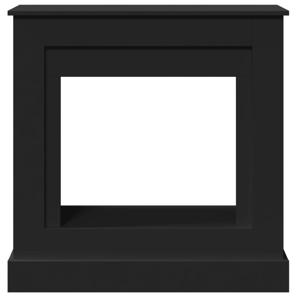 vidaXL Mască de șemineu, negru, 90x30x90 cm, lemn prelucrat vidaXL Mască de șemineu, negru, 90x30x90 cm, lemn prelucrat