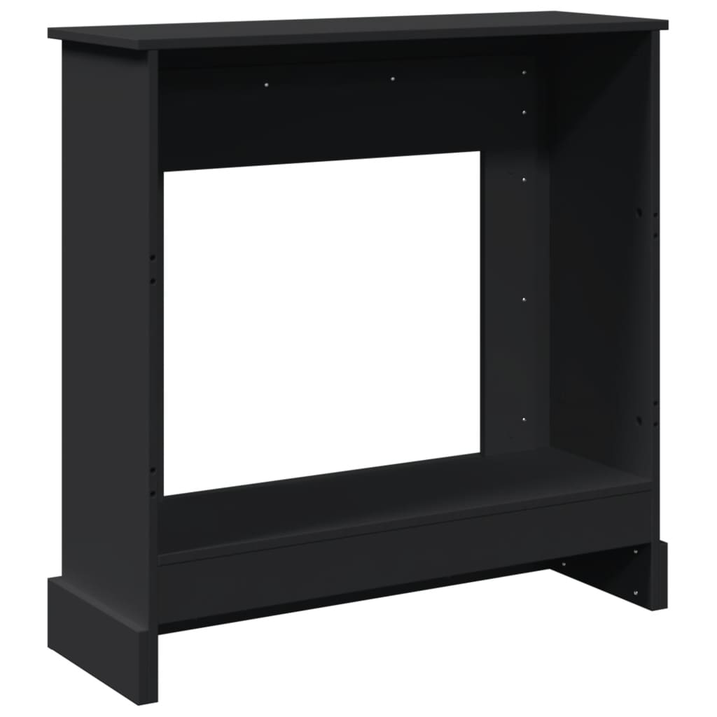 vidaXL Mască de șemineu, negru, 90x30x90 cm, lemn prelucrat vidaXL Mască de șemineu, negru, 90x30x90 cm, lemn prelucrat