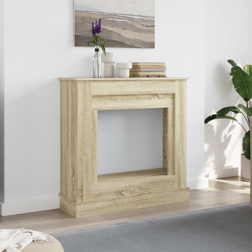 vidaXL Mască de șemineu, stejar sonoma, 90x30x90 cm, lemn prelucrat vidaXL Mască de șemineu, stejar sonoma, 90x30x90 cm, lemn prelucrat