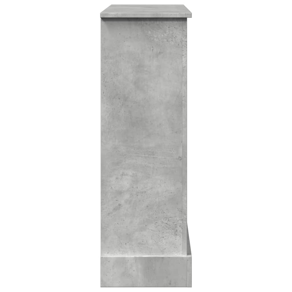 vidaXL Mască de șemineu, gri beton, 90x30x90 cm, lemn prelucrat vidaXL Mască de șemineu, gri beton, 90x30x90 cm, lemn prelucrat