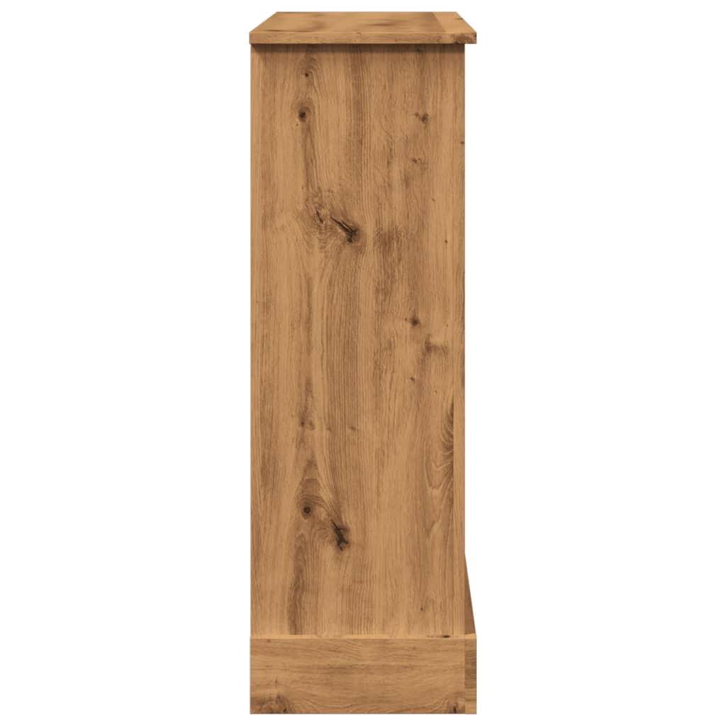 vidaXL Mască șemineu, stejar artizanal, 90x30x90 cm, lemn prelucrat vidaXL Mască șemineu, stejar artizanal, 90x30x90 cm, lemn prelucrat
