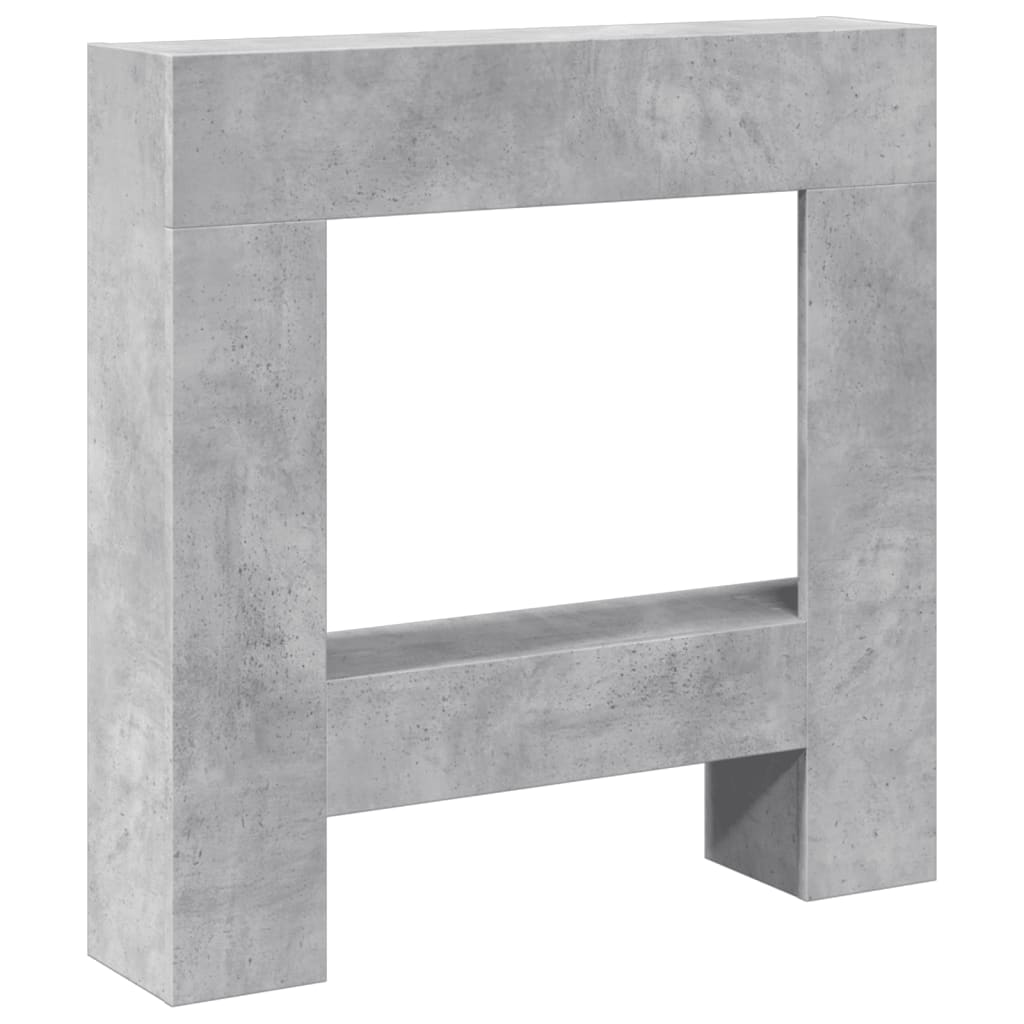 vidaXL Mască de șemineu, gri beton, 81x18x82 cm, lemn prelucrat vidaXL Mască de șemineu, gri beton, 81x18x82 cm, lemn prelucrat