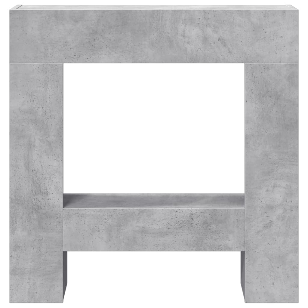 vidaXL Mască de șemineu, gri beton, 81x18x82 cm, lemn prelucrat vidaXL Mască de șemineu, gri beton, 81x18x82 cm, lemn prelucrat