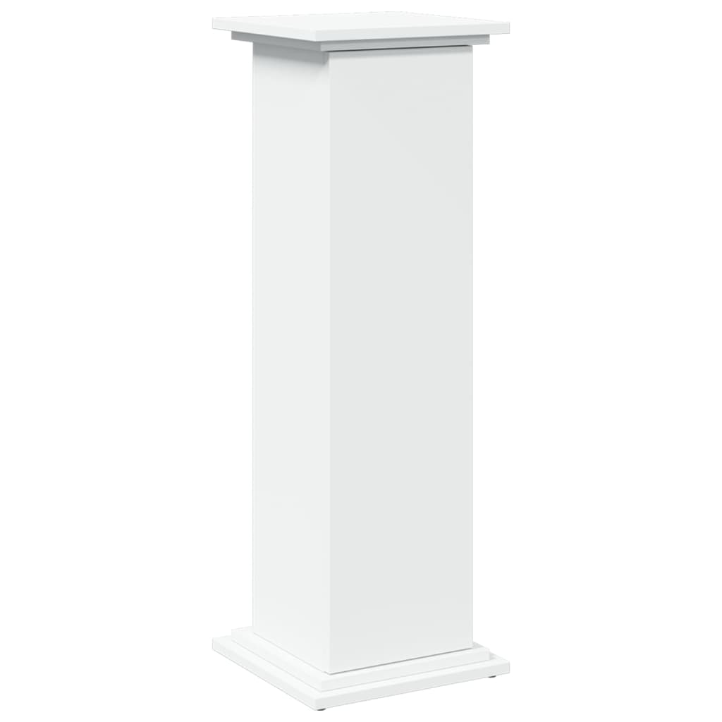 vidaXL Suport prezentare cu depozitare alb 31x30x90 cm lemn prelucrat vidaXL Suport prezentare cu depozitare alb 31x30x90 cm lemn prelucrat