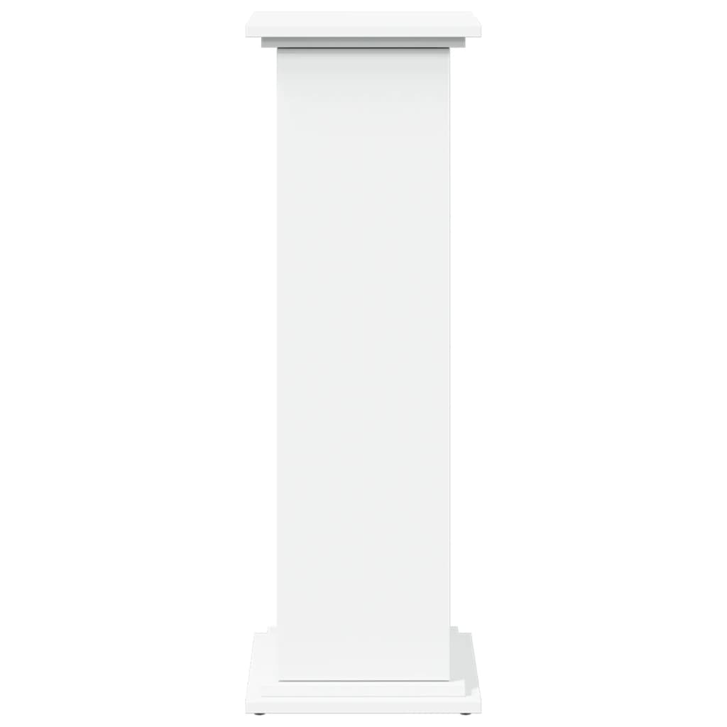 vidaXL Suport prezentare cu depozitare alb 31x30x90 cm lemn prelucrat vidaXL Suport prezentare cu depozitare alb 31x30x90 cm lemn prelucrat