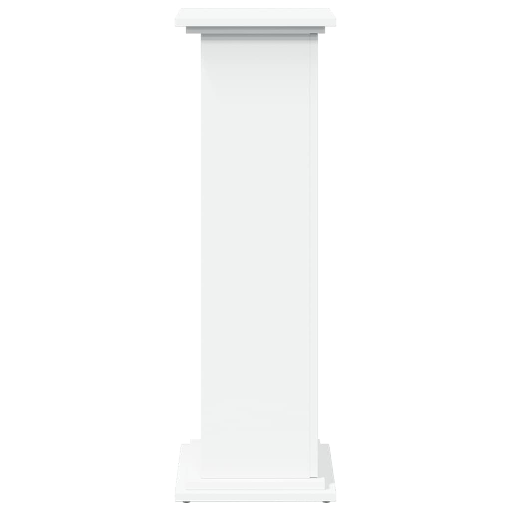 vidaXL Suport prezentare cu depozitare alb 31x30x90 cm lemn prelucrat vidaXL Suport prezentare cu depozitare alb 31x30x90 cm lemn prelucrat