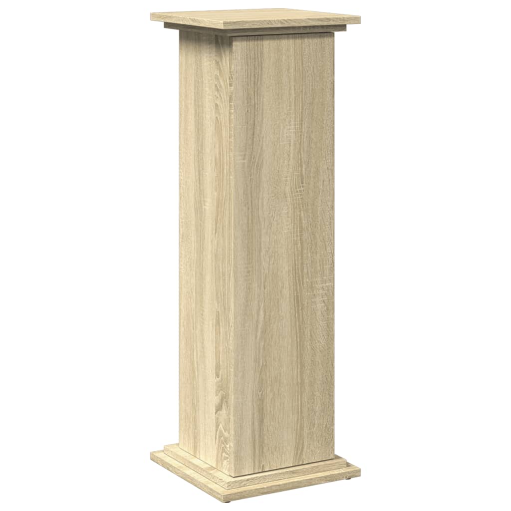 vidaXL Suport prezentare cu depozitare sonoma stejar 31x30x90 cm lemn vidaXL Suport prezentare cu depozitare sonoma stejar 31x30x90 cm lemn