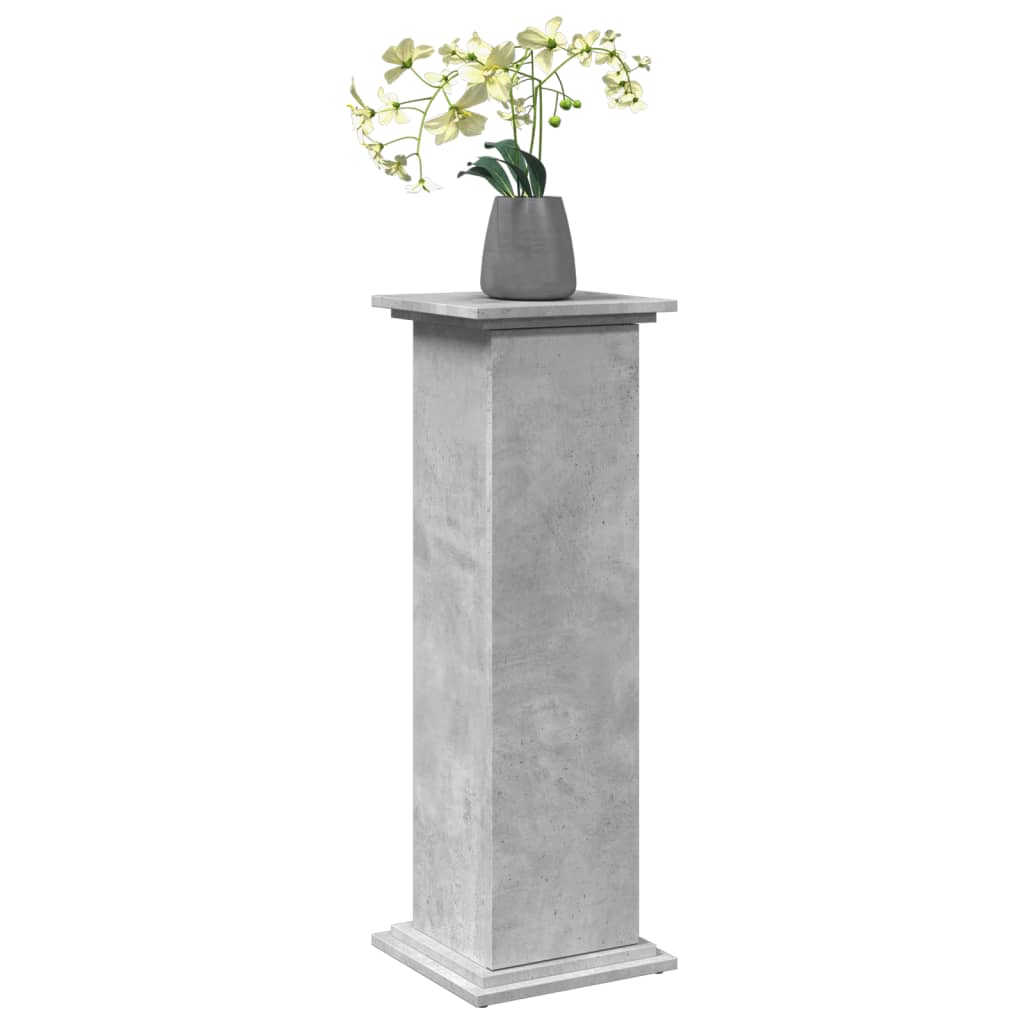 vidaXL Suport prezentare cu depozitare gri beton 31x30x90 cm lemn vidaXL Suport prezentare cu depozitare gri beton 31x30x90 cm lemn