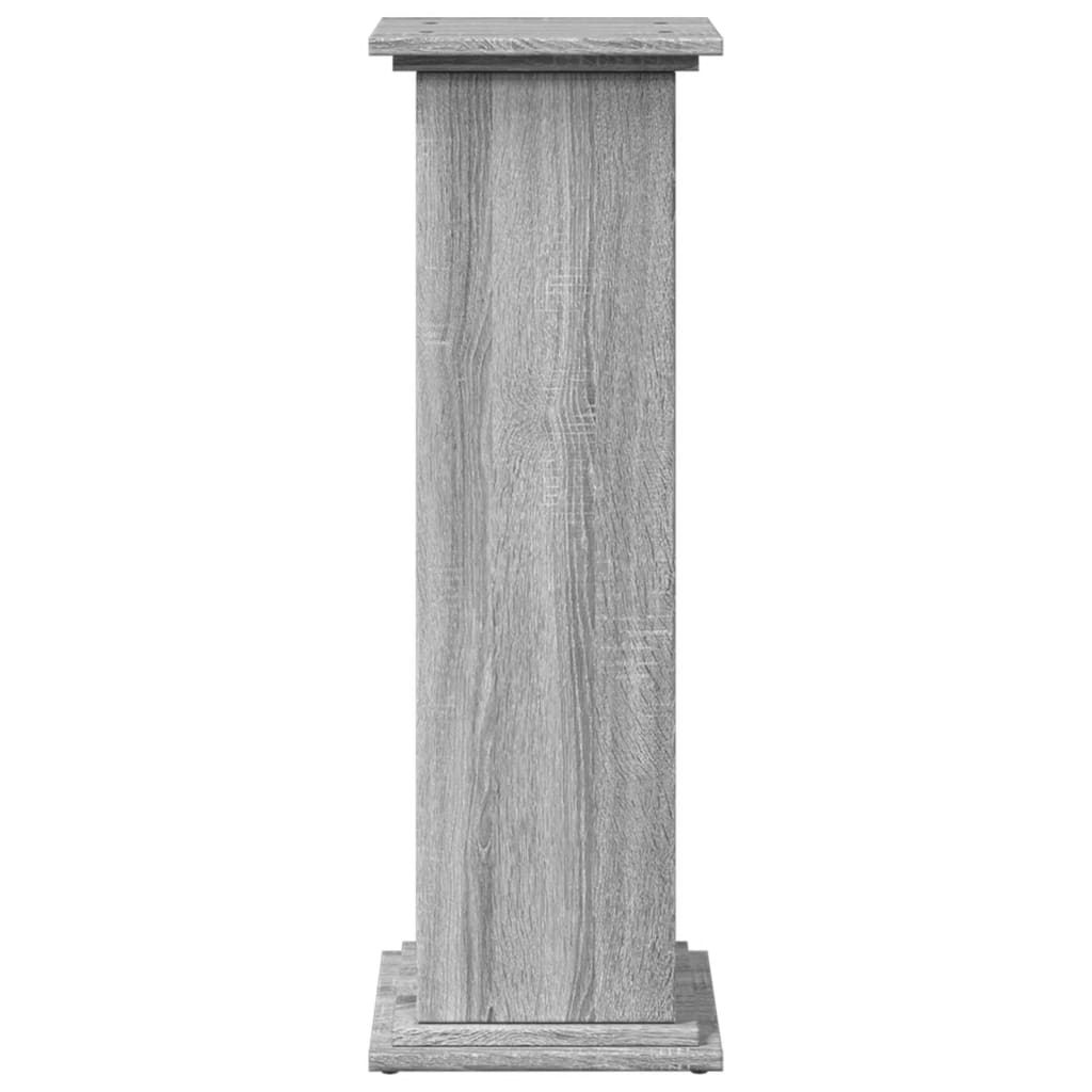 vidaXL Suport prezentare cu depozitare sonoma gri 31x30x90 cm lemn vidaXL Suport prezentare cu depozitare sonoma gri 31x30x90 cm lemn