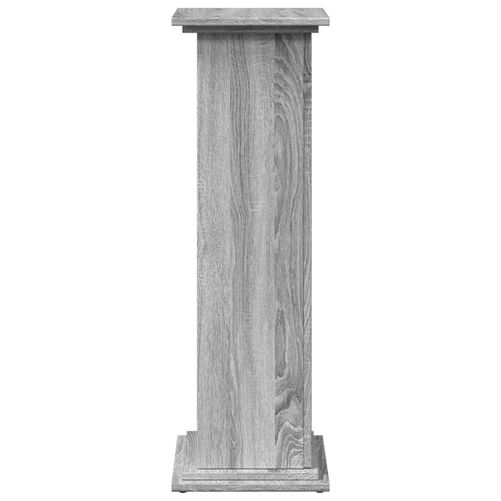 vidaXL Suport prezentare cu depozitare sonoma gri 31x30x90 cm lemn vidaXL Suport prezentare cu depozitare sonoma gri 31x30x90 cm lemn