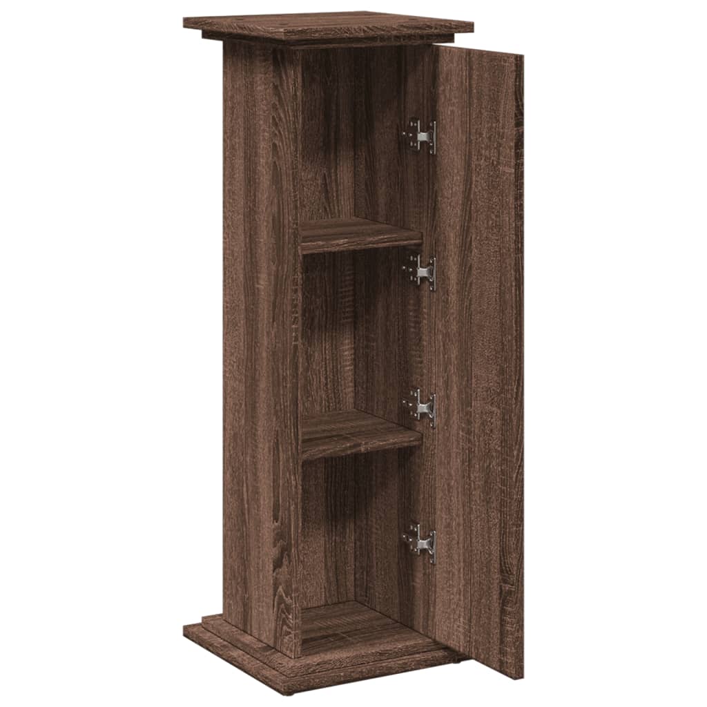 vidaXL Suport prezentare cu depozitare stejar maro 31x30x90 cm lemn vidaXL Suport prezentare cu depozitare stejar maro 31x30x90 cm lemn