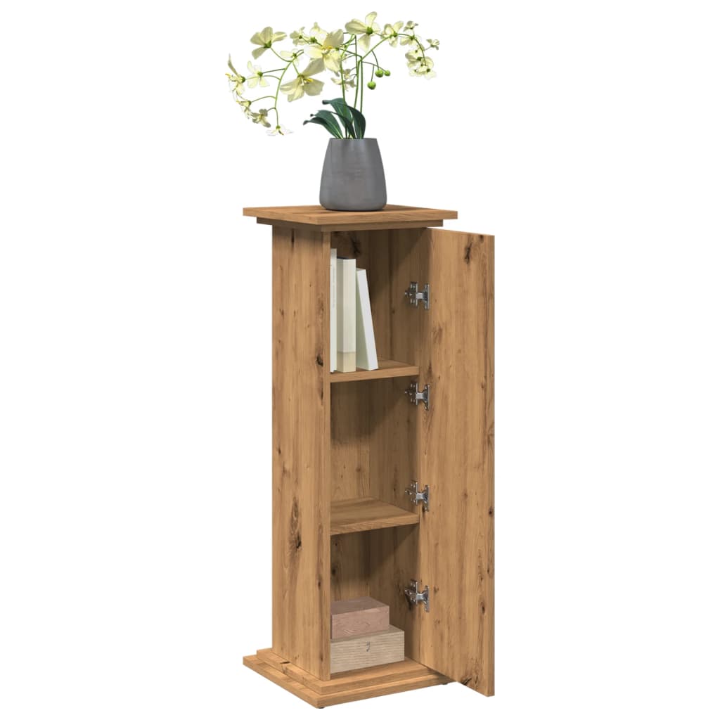 vidaXL Suport prezentare/depozitare stejar artizanal 31x30x90 cm lemn