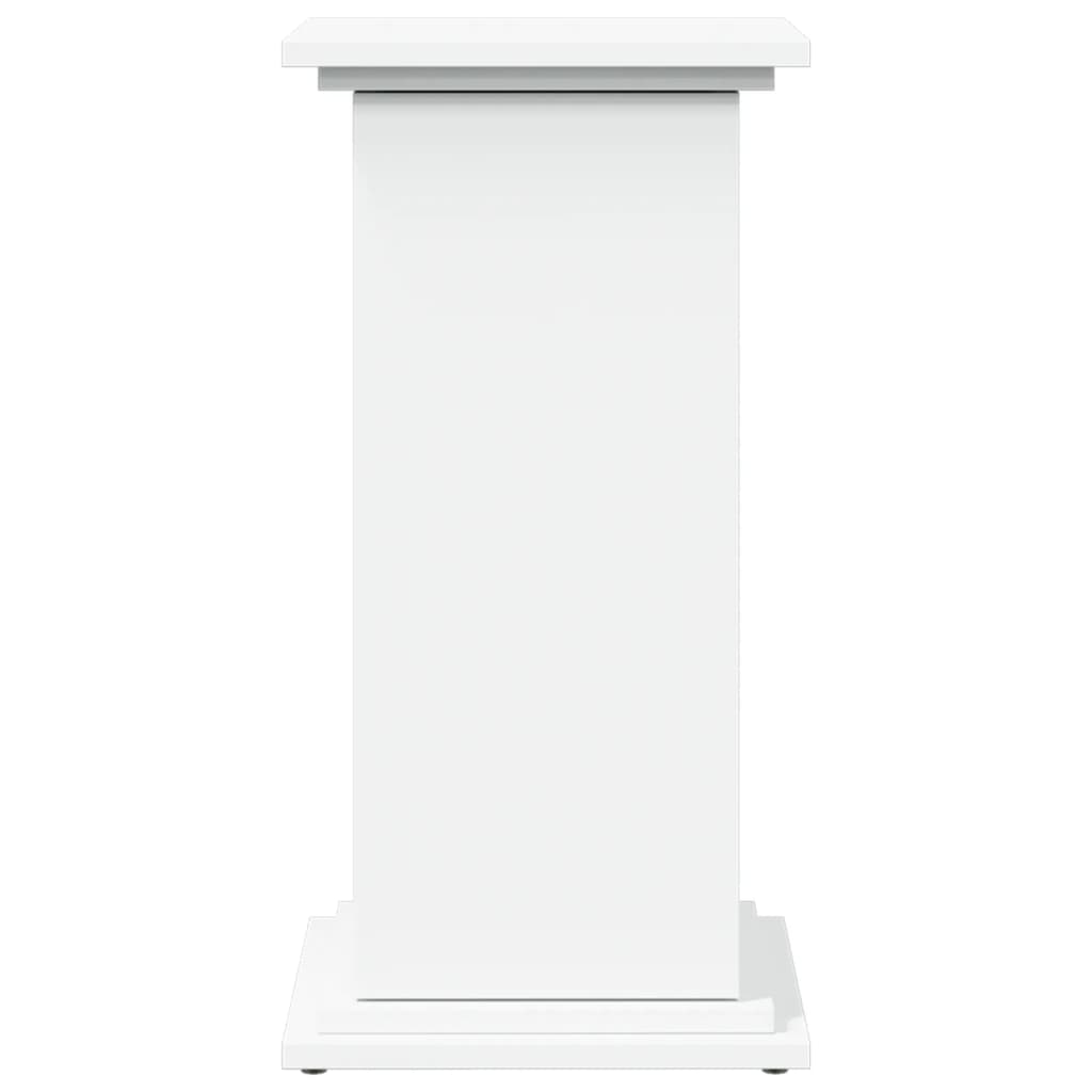 vidaXL Suport prezentare cu depozitare alb 31x30x60 cm lemn prelucrat vidaXL Suport prezentare cu depozitare alb 31x30x60 cm lemn prelucrat