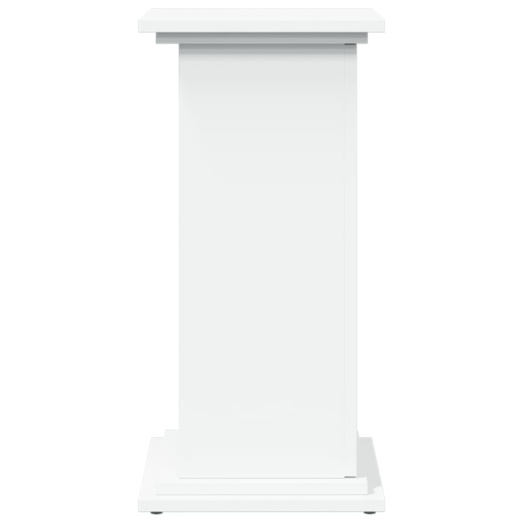 vidaXL Suport prezentare cu depozitare alb 31x30x60 cm lemn prelucrat vidaXL Suport prezentare cu depozitare alb 31x30x60 cm lemn prelucrat