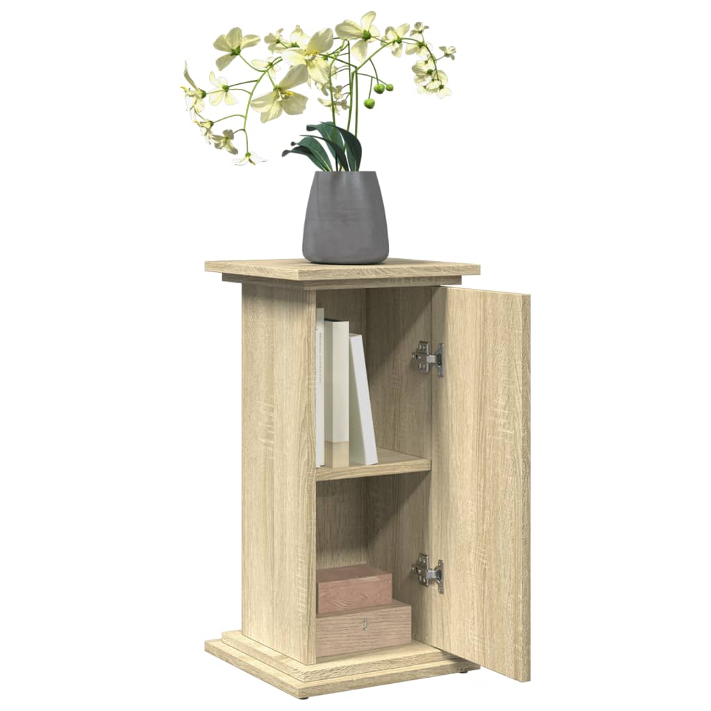 vidaXL Suport prezentare cu depozitare sonoma stejar 31x30x60 cm lemn vidaXL Suport prezentare cu depozitare sonoma stejar 31x30x60 cm lemn