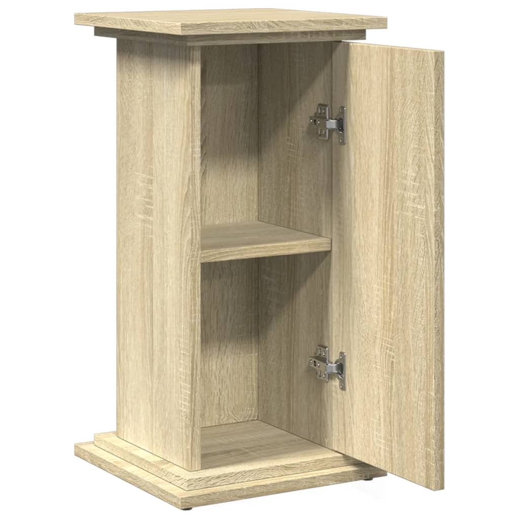 vidaXL Suport prezentare cu depozitare sonoma stejar 31x30x60 cm lemn vidaXL Suport prezentare cu depozitare sonoma stejar 31x30x60 cm lemn