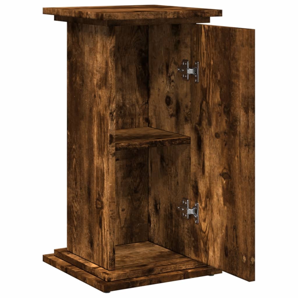vidaXL Suport prezentare cu depozitare stejar fumuriu 31x30x60 cm lemn vidaXL Suport prezentare cu depozitare stejar fumuriu 31x30x60 cm lemn
