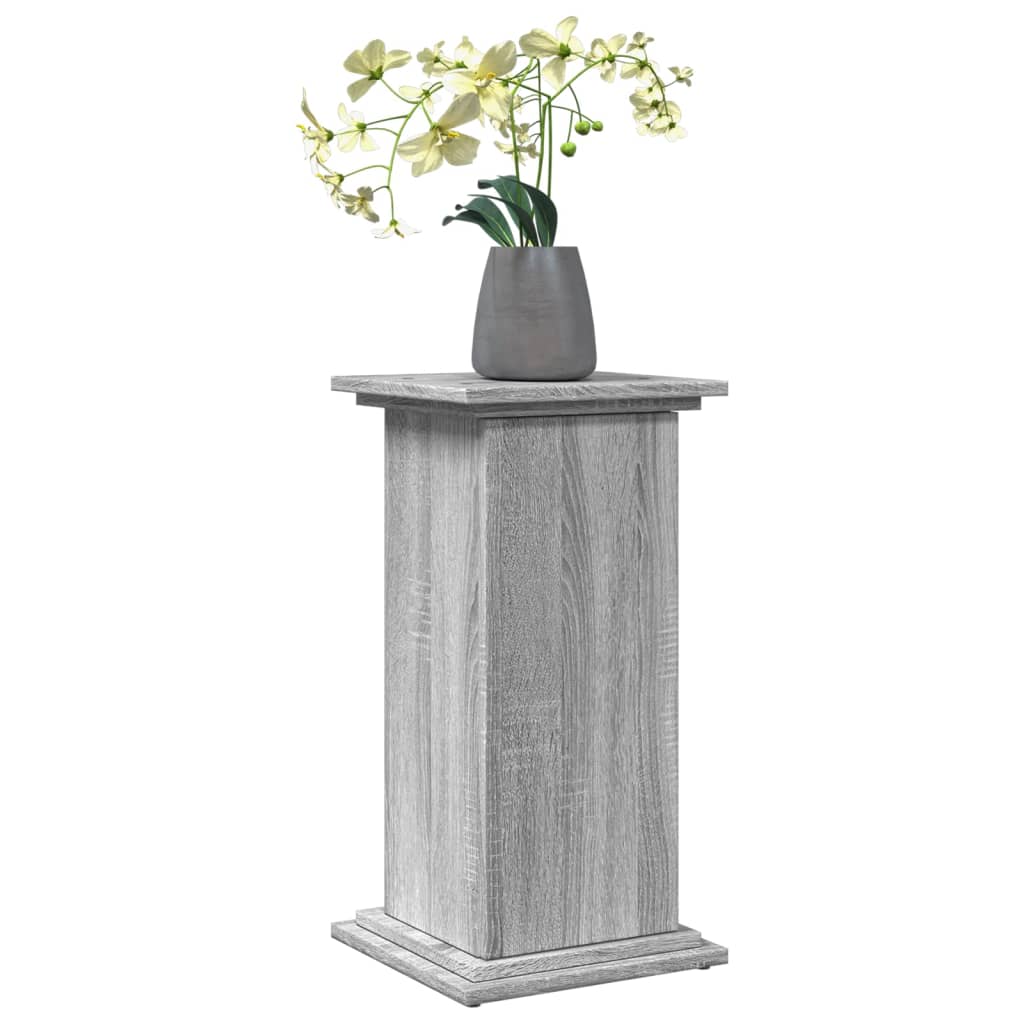 vidaXL Suport prezentare cu depozitare sonoma gri 31x30x60 cm lemn vidaXL Suport prezentare cu depozitare sonoma gri 31x30x60 cm lemn