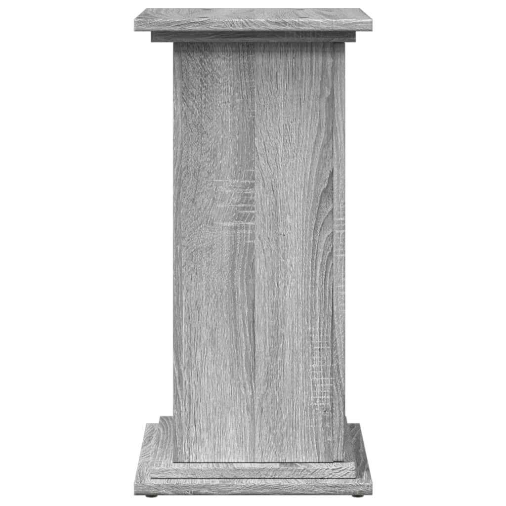 vidaXL Suport prezentare cu depozitare sonoma gri 31x30x60 cm lemn vidaXL Suport prezentare cu depozitare sonoma gri 31x30x60 cm lemn