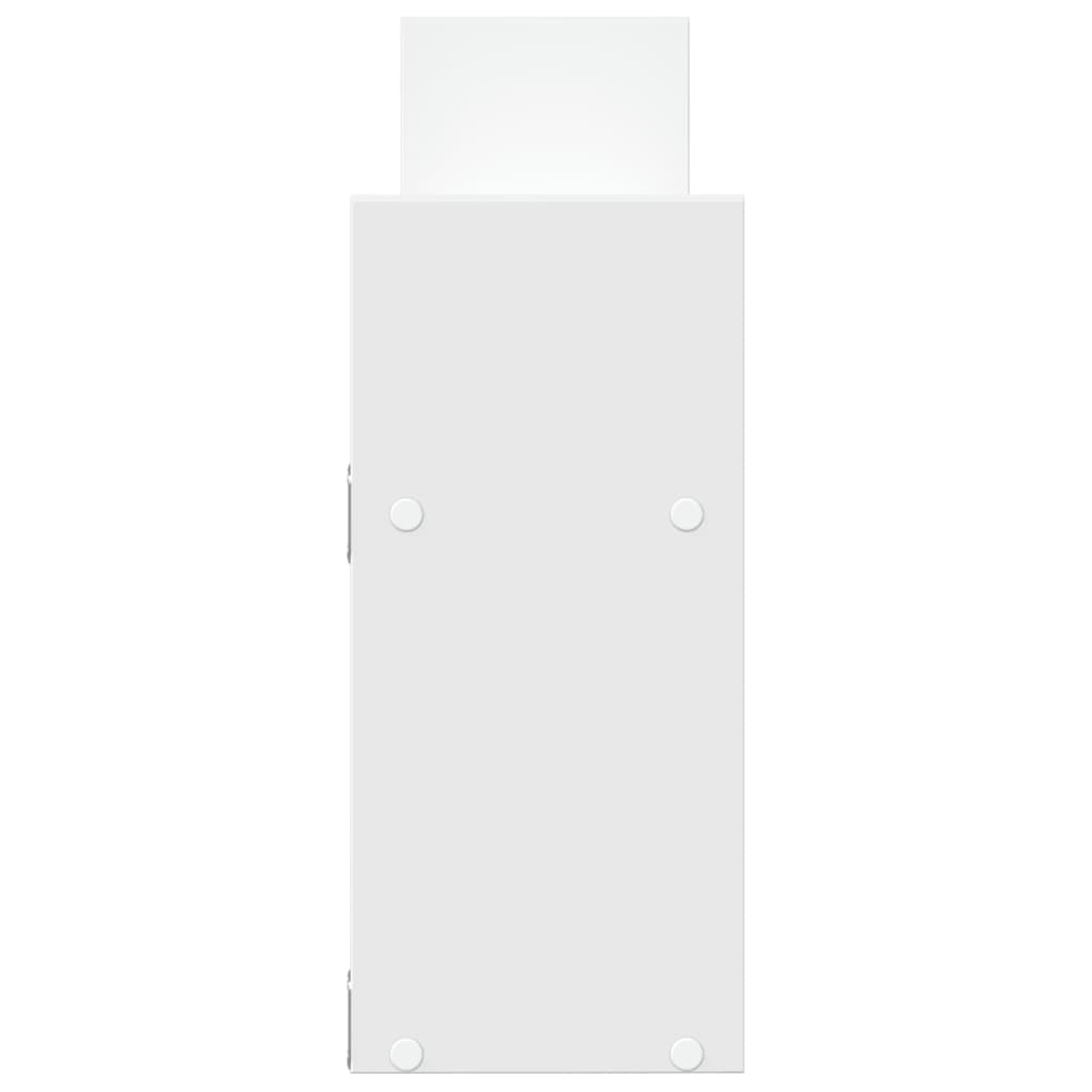 vidaXL Dulap de perete, 100x18x40 cm, alb, lemn prelucrat