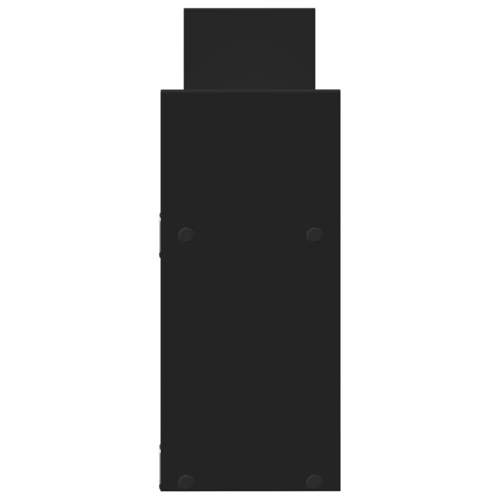 vidaXL Dulap de perete, 100x18x40 cm, negru, lemn prelucrat vidaXL Dulap de perete, 100x18x40 cm, negru, lemn prelucrat