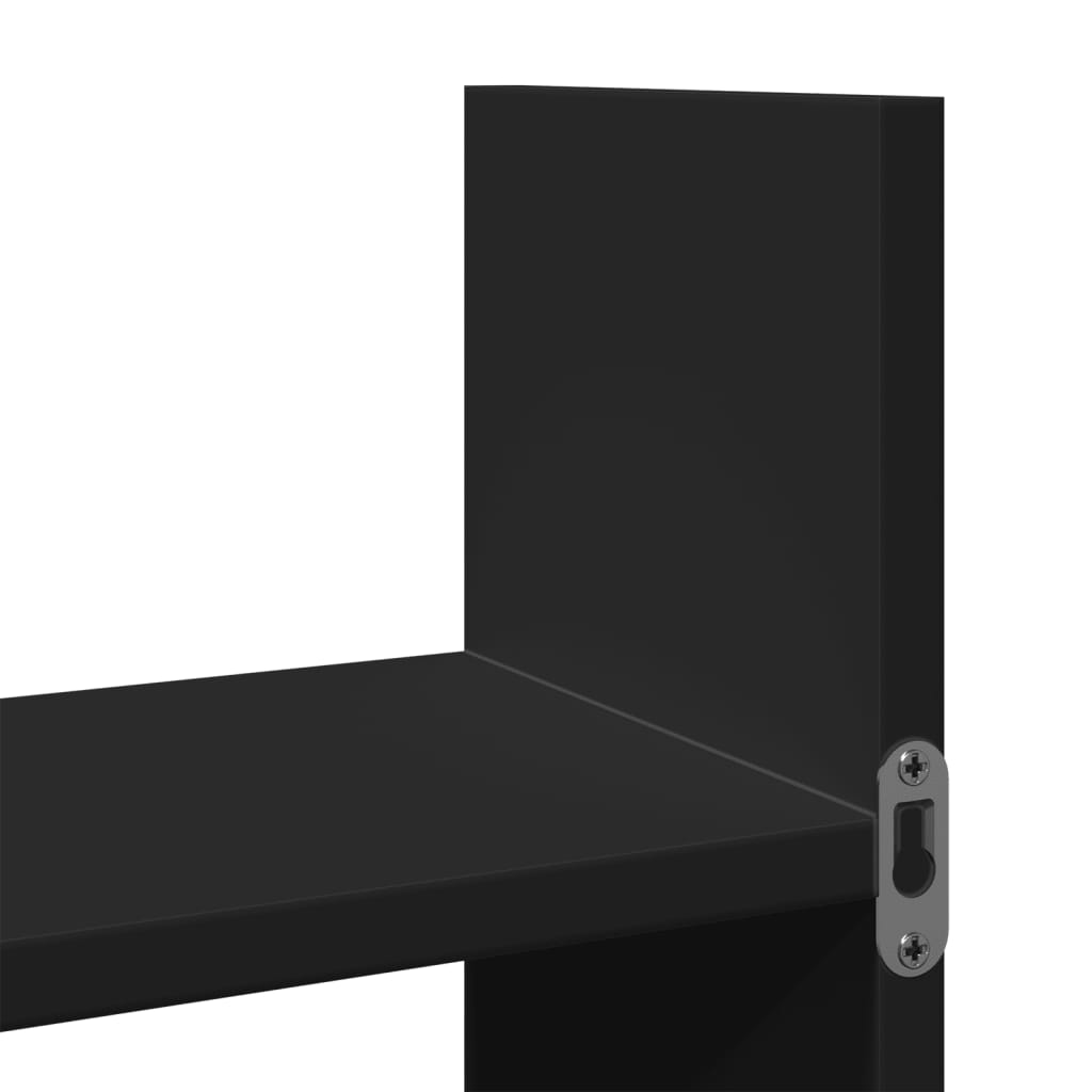 vidaXL Dulap de perete, 100x18x40 cm, negru, lemn prelucrat vidaXL Dulap de perete, 100x18x40 cm, negru, lemn prelucrat