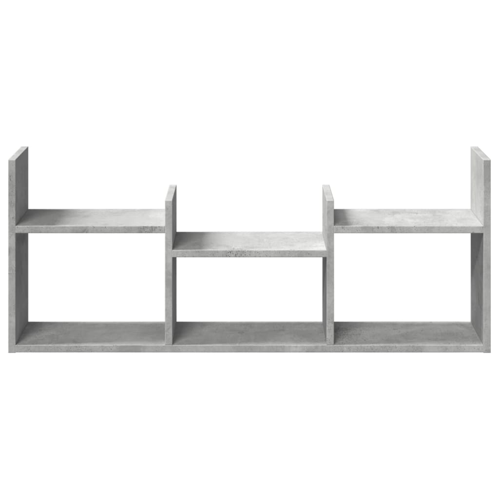 vidaXL Dulap de perete, gri beton, 100x18x40 cm, lemn prelucrat