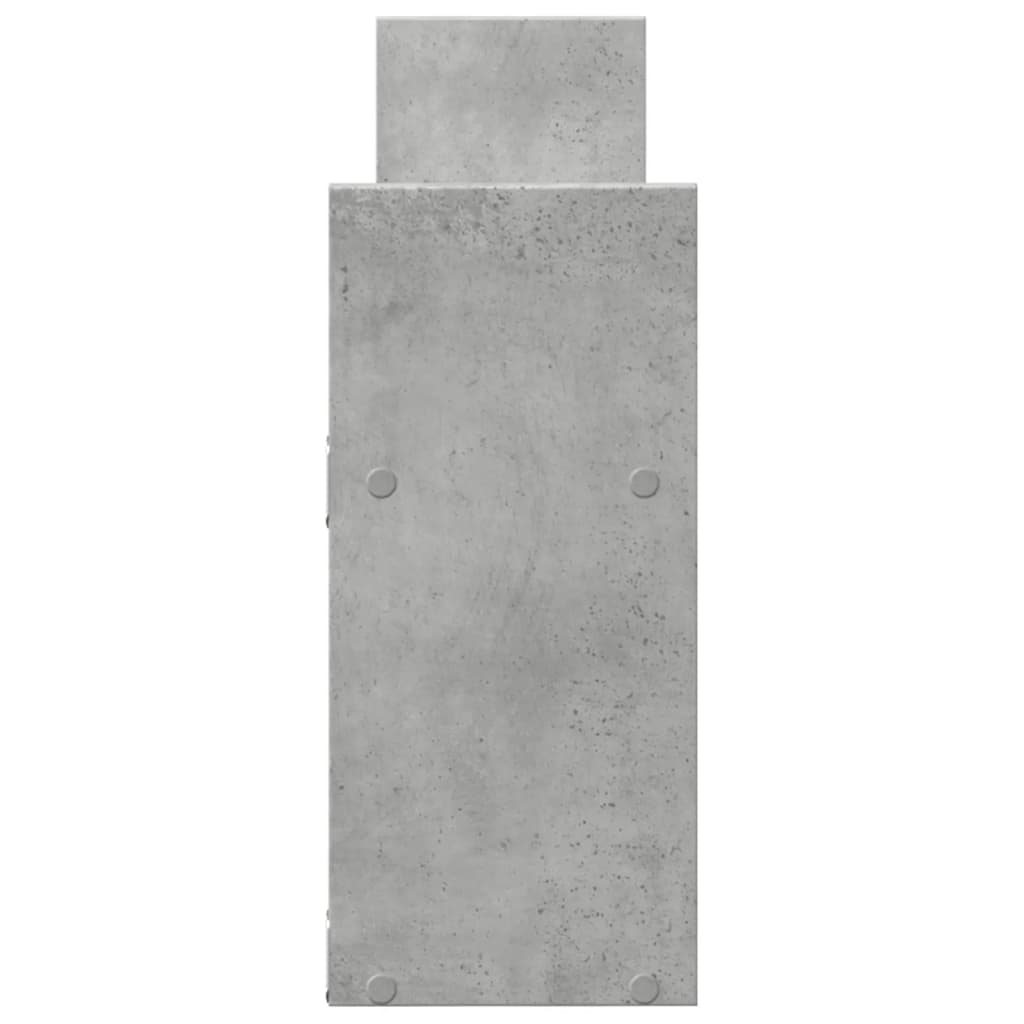 vidaXL Dulap de perete, gri beton, 100x18x40 cm, lemn prelucrat