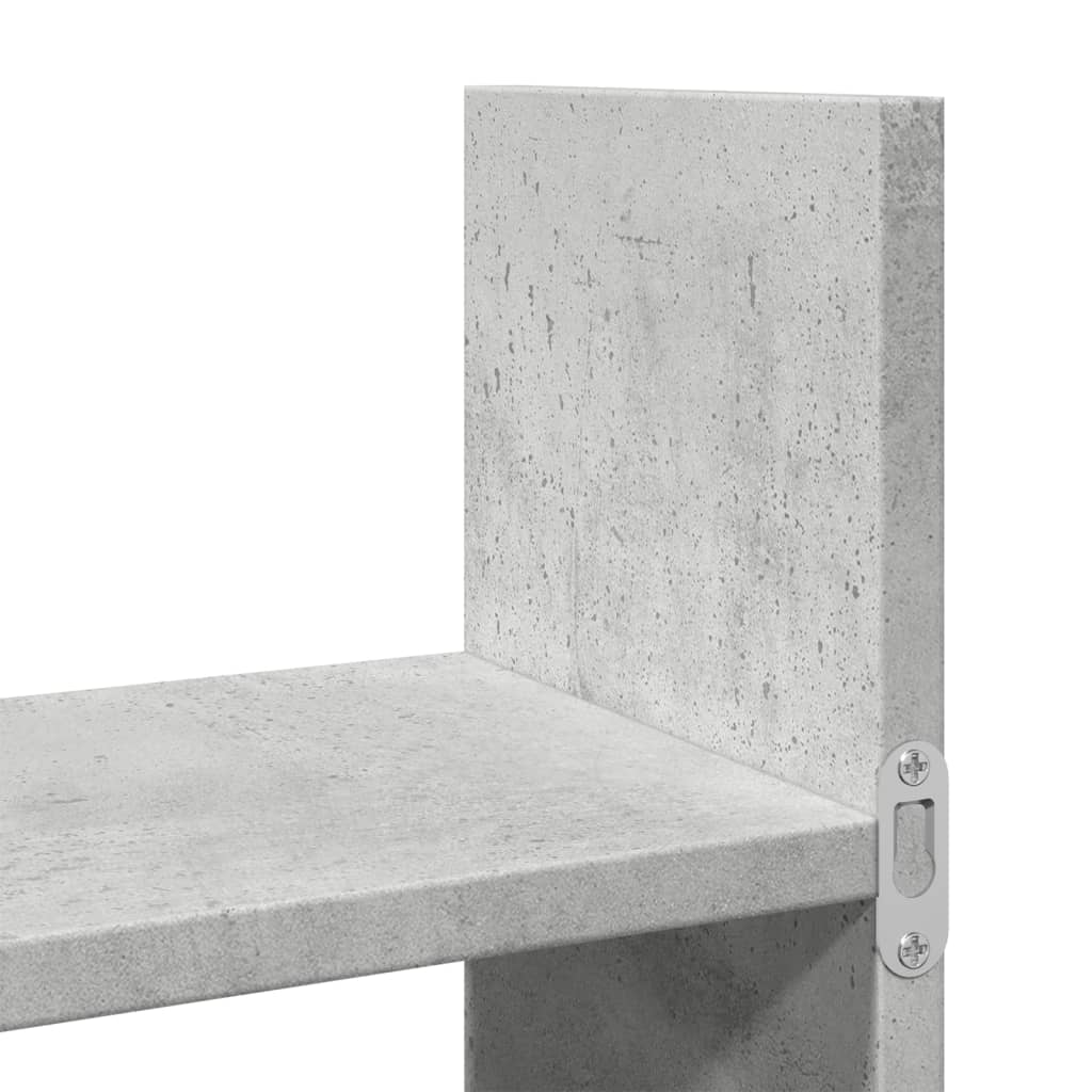 vidaXL Dulap de perete, gri beton, 100x18x40 cm, lemn prelucrat