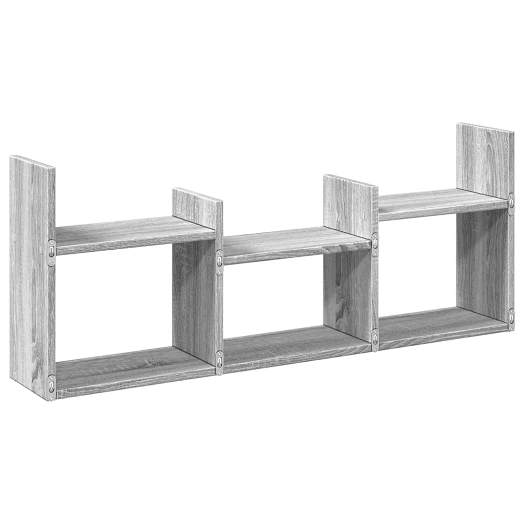 vidaXL Dulap de perete, gri sonoma, 100x18x40 cm, lemn prelucrat vidaXL Dulap de perete, gri sonoma, 100x18x40 cm, lemn prelucrat