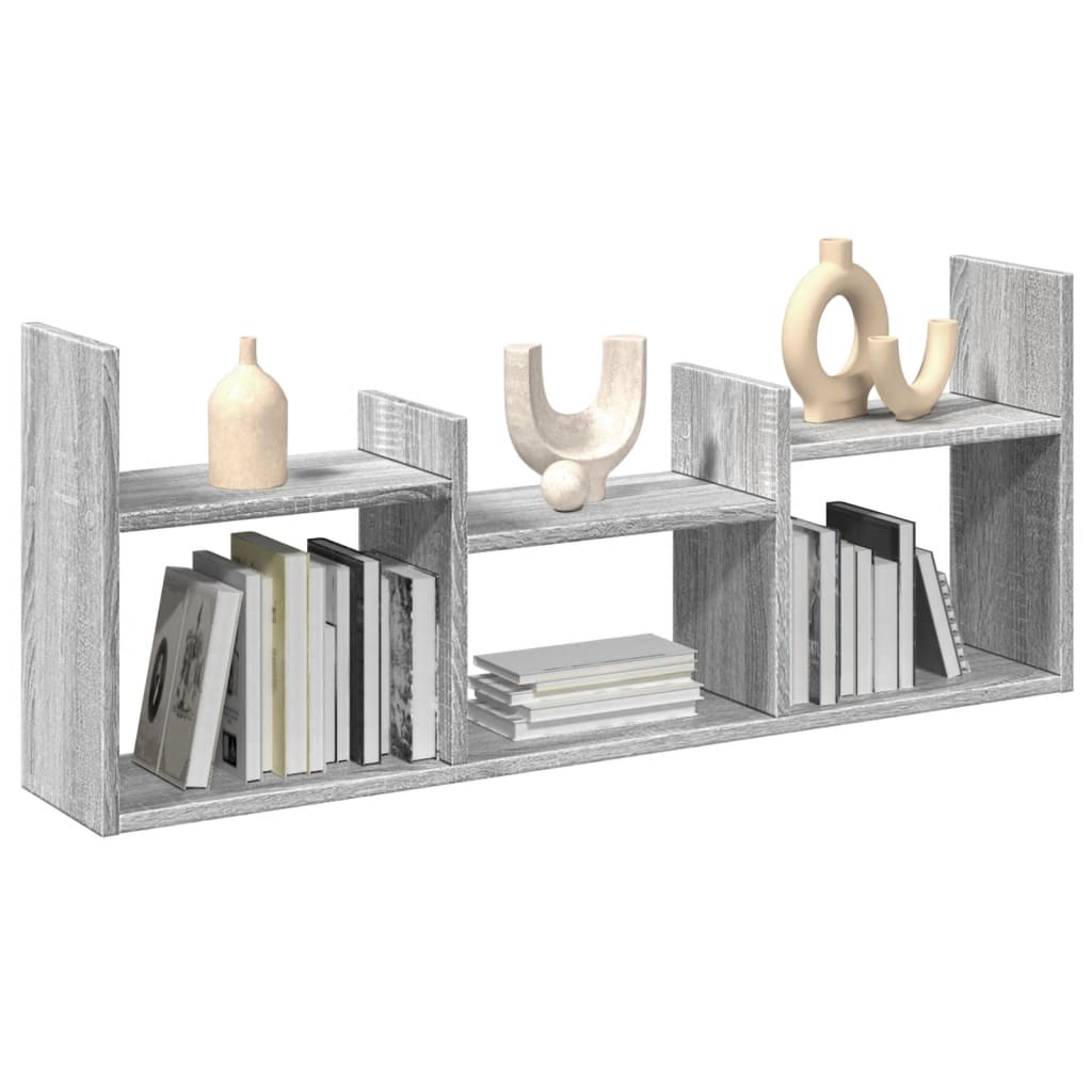 vidaXL Dulap de perete, gri sonoma, 100x18x40 cm, lemn prelucrat vidaXL Dulap de perete, gri sonoma, 100x18x40 cm, lemn prelucrat