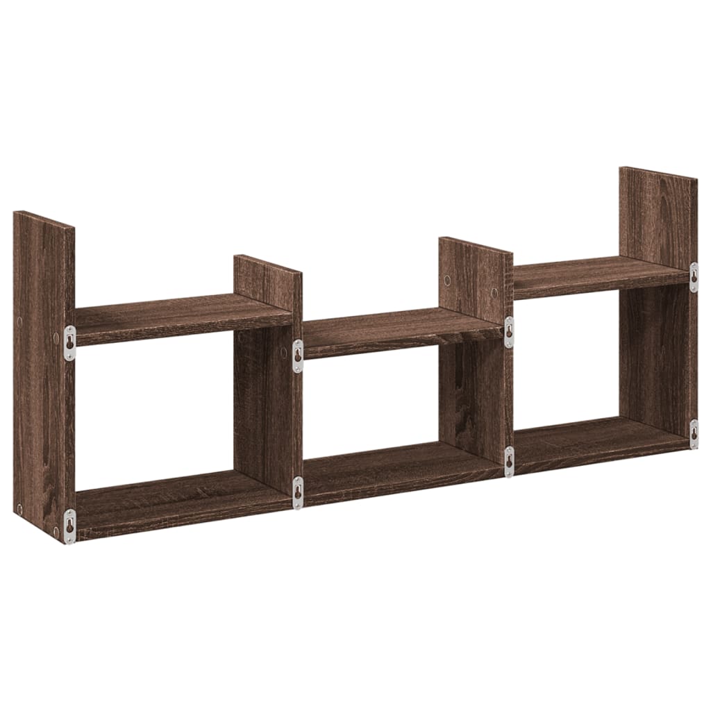 vidaXL Dulap de perete, stejar maro, 100x18x40 cm, lemn prelucrat