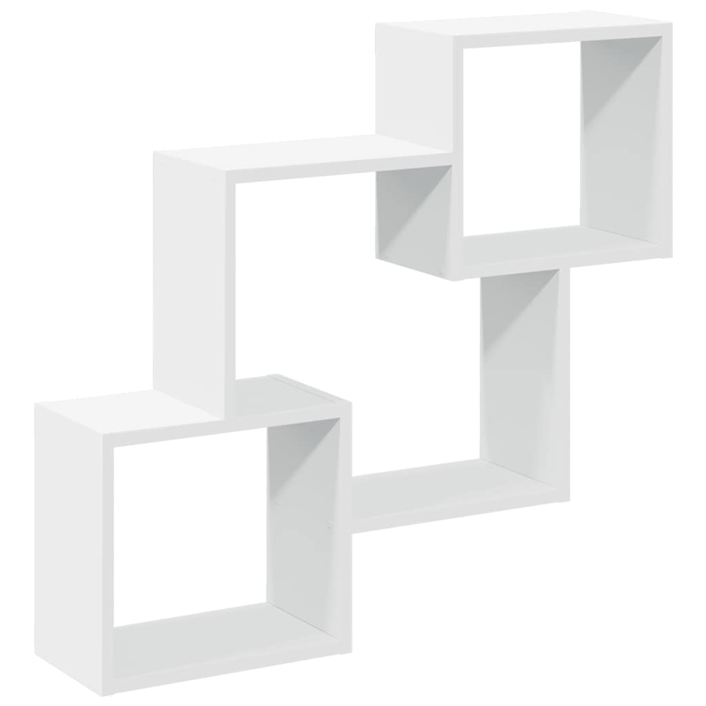 vidaXL Dulap de perete, alb, 78x18x71 cm, lemn prelucrat