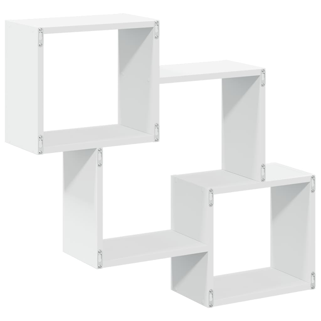 vidaXL Dulap de perete, alb, 78x18x71 cm, lemn prelucrat