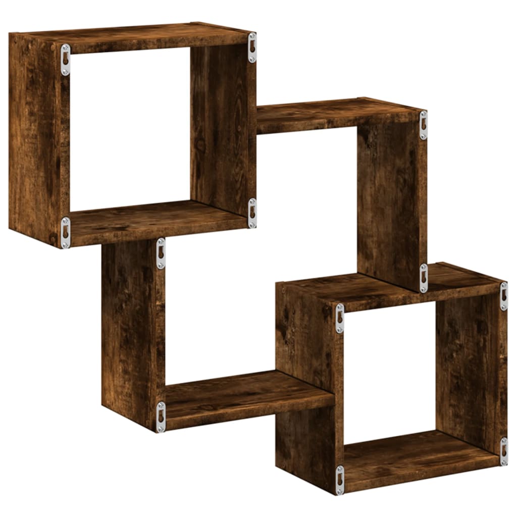 vidaXL Dulap de perete, 78x18x71 cm, stejar fumuriu, lemn prelucrat vidaXL Dulap de perete, 78x18x71 cm, stejar fumuriu, lemn prelucrat