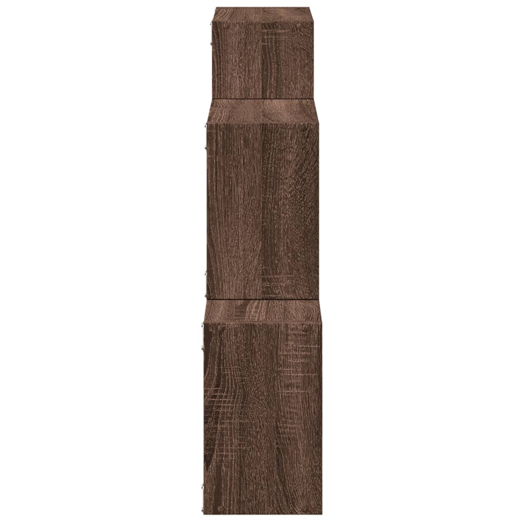 vidaXL Dulap de perete, 78x18x71 cm, stejar maro, lemn prelucrat vidaXL Dulap de perete, 78x18x71 cm, stejar maro, lemn prelucrat