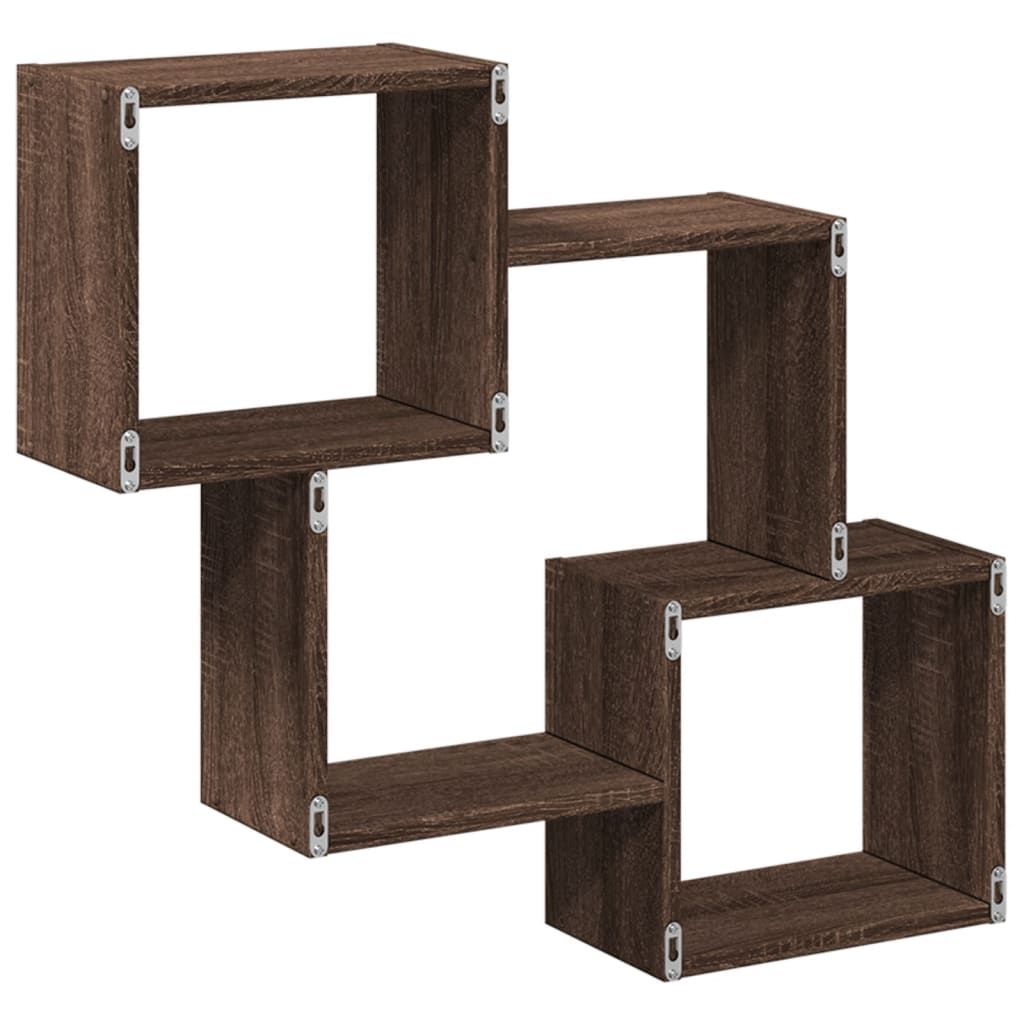 vidaXL Dulap de perete, 78x18x71 cm, stejar maro, lemn prelucrat vidaXL Dulap de perete, 78x18x71 cm, stejar maro, lemn prelucrat