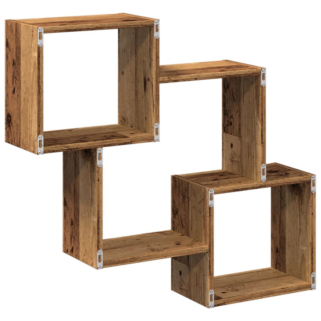 vidaXL Dulap de perete, lemn vechi, 78x18x71 cm, lemn prelucrat