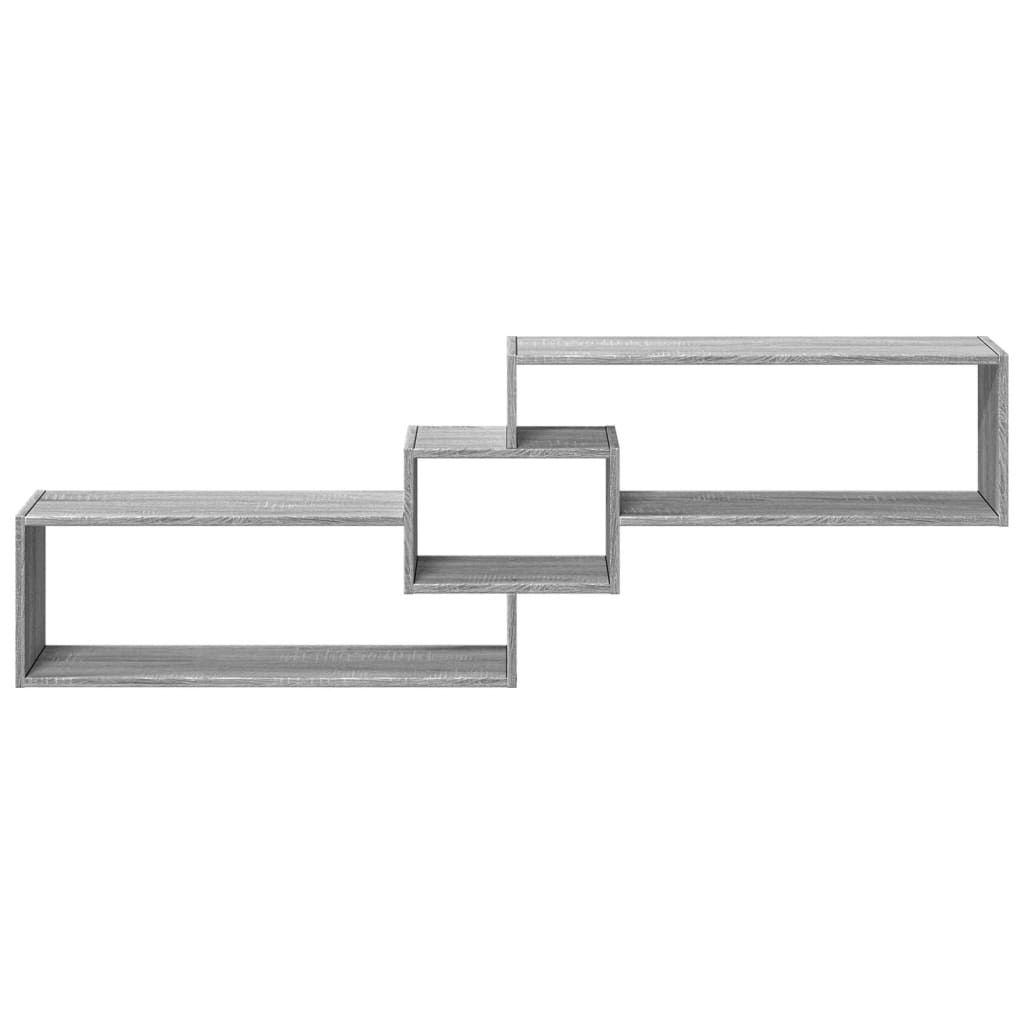 vidaXL Dulap de perete, gri sonoma, 158x18x53 cm, lemn prelucrat vidaXL Dulap de perete, gri sonoma, 158x18x53 cm, lemn prelucrat