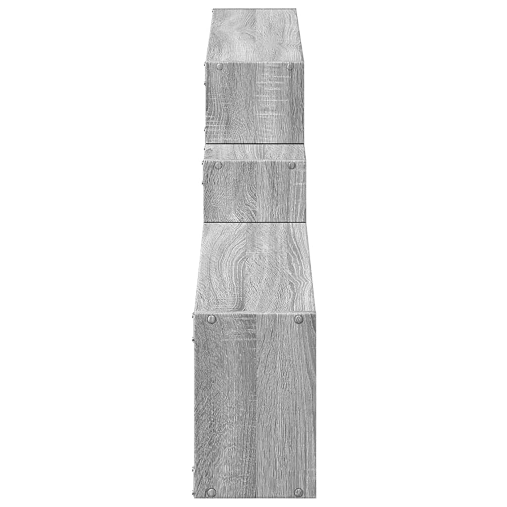 vidaXL Dulap de perete, gri sonoma, 158x18x53 cm, lemn prelucrat vidaXL Dulap de perete, gri sonoma, 158x18x53 cm, lemn prelucrat