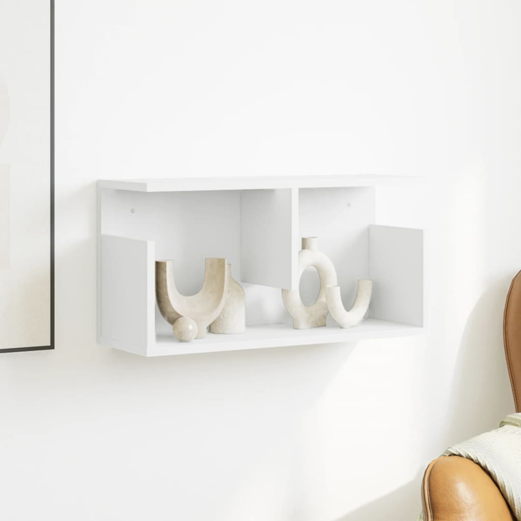 vidaXL Dulap de perete, alb, 60x20x30 cm, lemn prelucrat vidaXL Dulap de perete, alb, 60x20x30 cm, lemn prelucrat