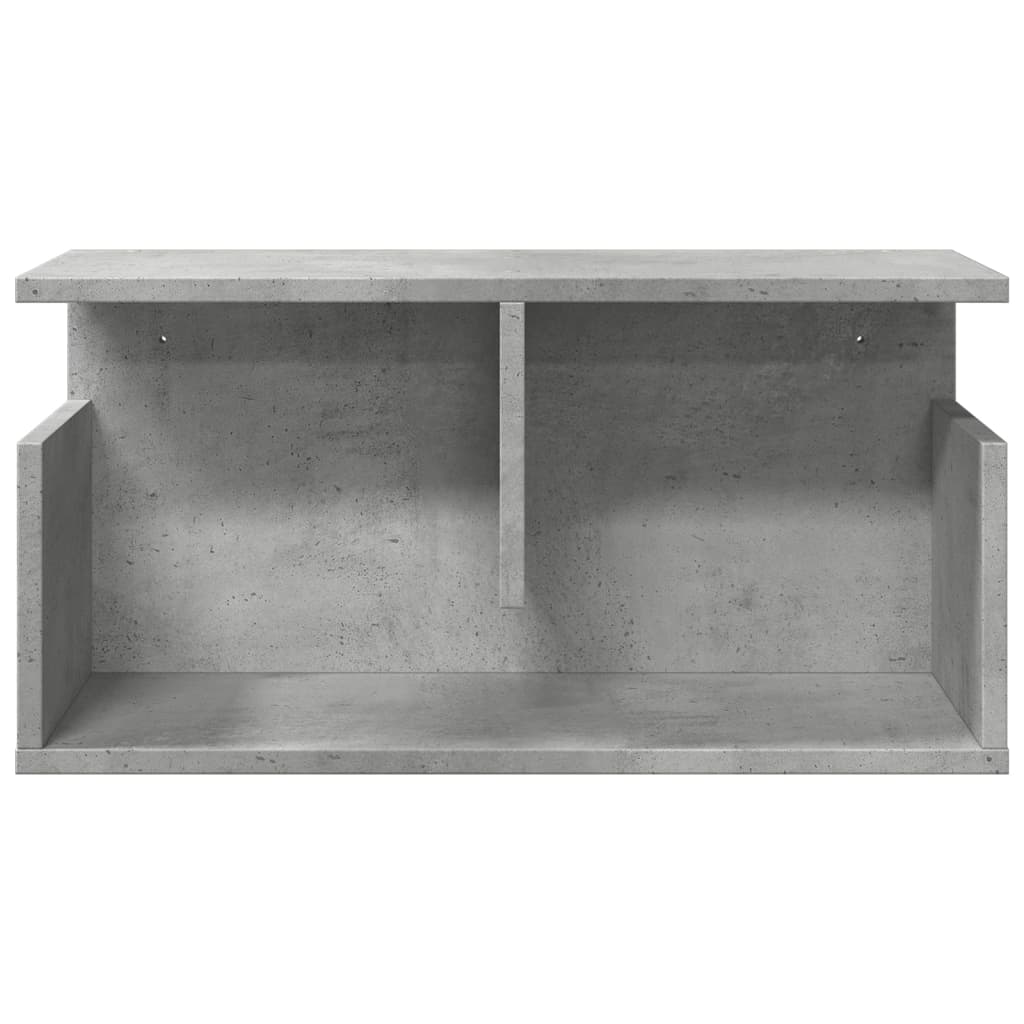 vidaXL Dulap de perete, gri beton, 60x20x30 cm, lemn prelucrat