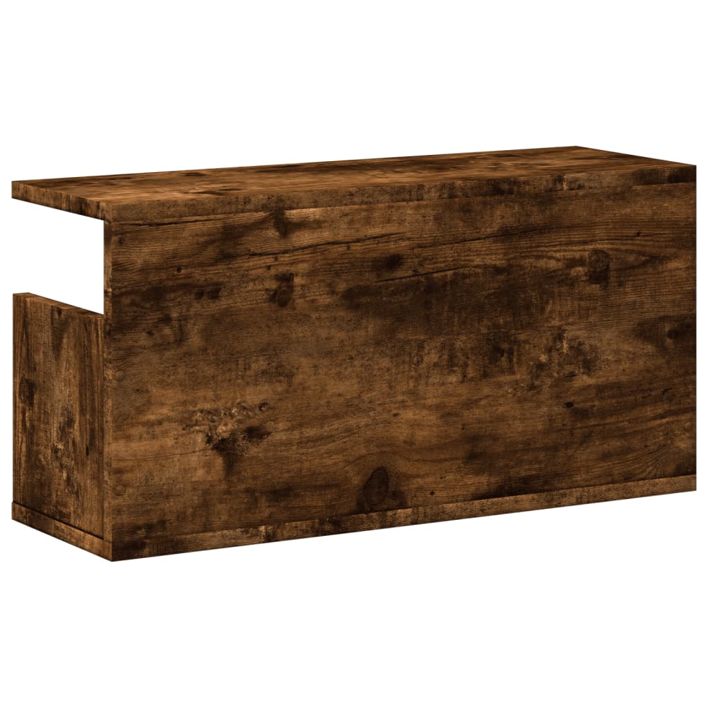 vidaXL Dulap de perete, stejar fumuriu, 60x20x30 cm, lemn prelucrat