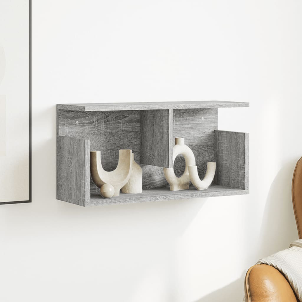 vidaXL Dulap de perete, sonoma gri, 60x20x30 cm, lemn prelucrat vidaXL Dulap de perete, sonoma gri, 60x20x30 cm, lemn prelucrat