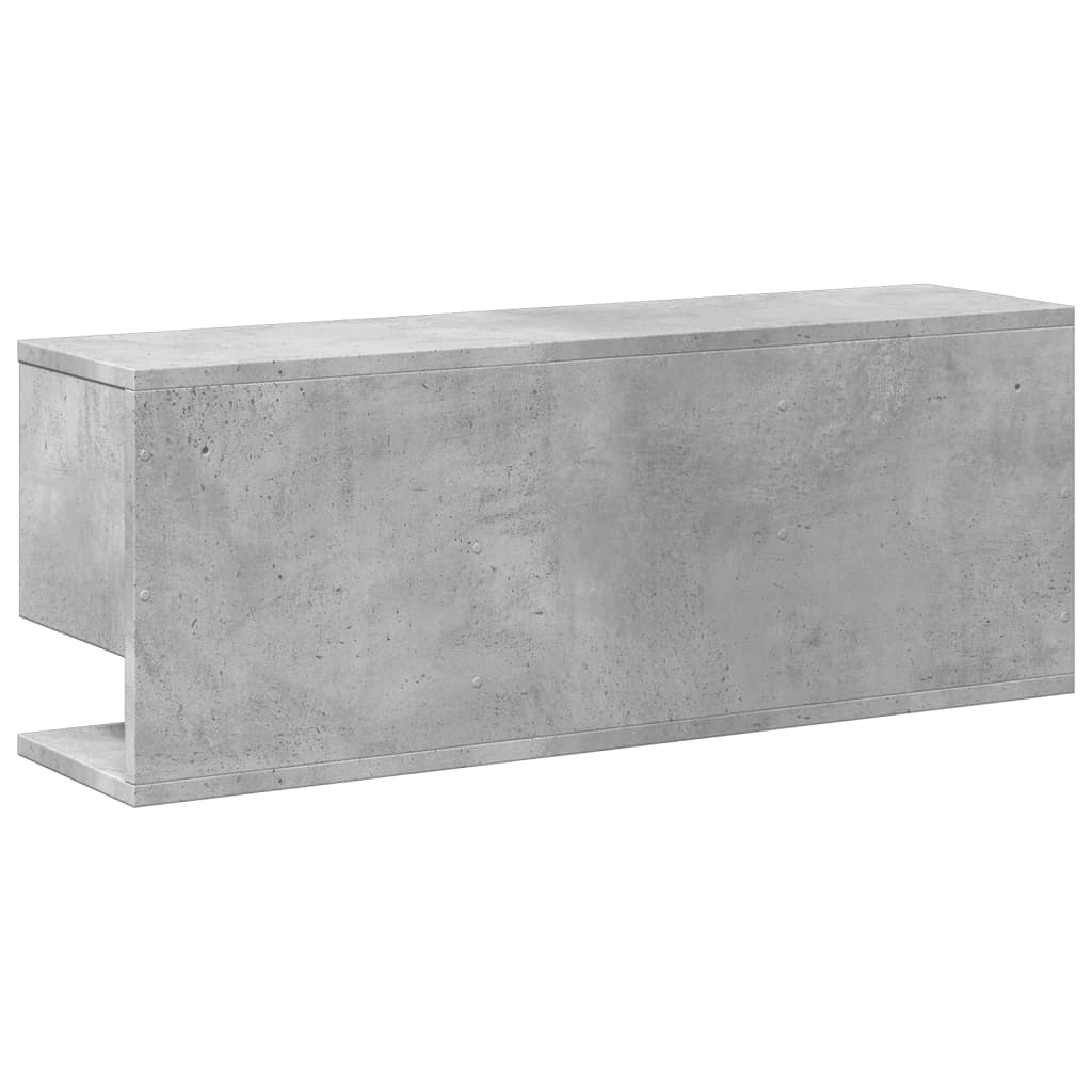 vidaXL Dulap de perete, gri beton, 80x20x30 cm, lemn prelucrat vidaXL Dulap de perete, gri beton, 80x20x30 cm, lemn prelucrat