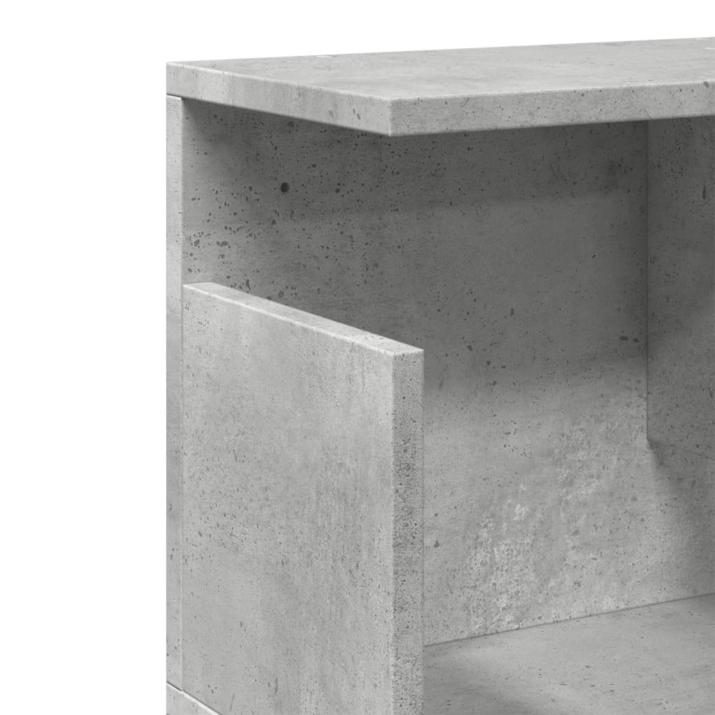 vidaXL Dulap de perete, gri beton, 80x20x30 cm, lemn prelucrat vidaXL Dulap de perete, gri beton, 80x20x30 cm, lemn prelucrat