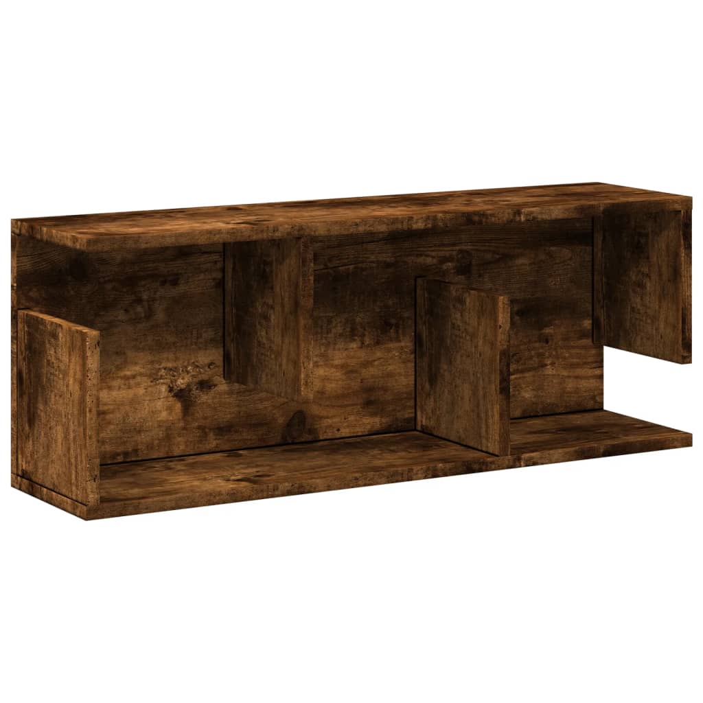 vidaXL Dulap de perete, stejar fumuriu, 80x20x30 cm, lemn prelucrat