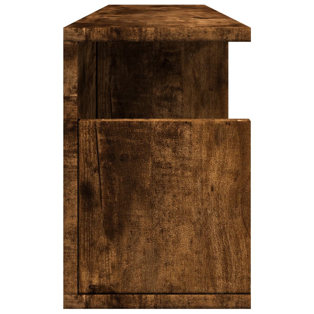vidaXL Dulap de perete, stejar fumuriu, 80x20x30 cm, lemn prelucrat