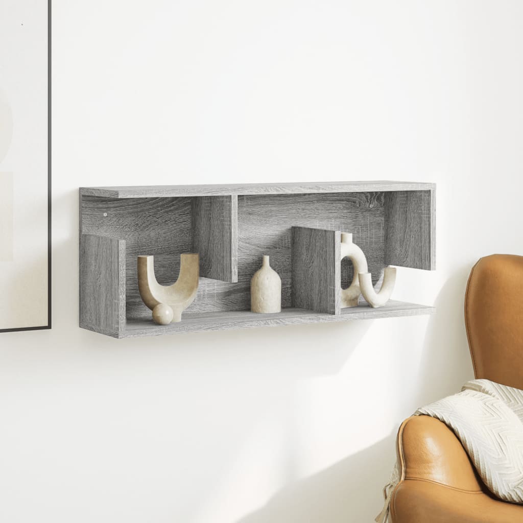 vidaXL Dulap de perete, sonoma gri, 80x20x30 cm, lemn prelucrat vidaXL Dulap de perete, sonoma gri, 80x20x30 cm, lemn prelucrat